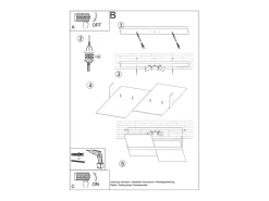 Lámparas de techo Verre moderno de acero/vidrio - 2 fuentes luminosas 3000K - L.65 x A.11 cm - cromo/blanco