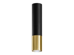 Lámparas de techo Zarpex moderno de acero - 1 fuentes luminosas 4000K - L.6 x A.29 cm - oro negro
