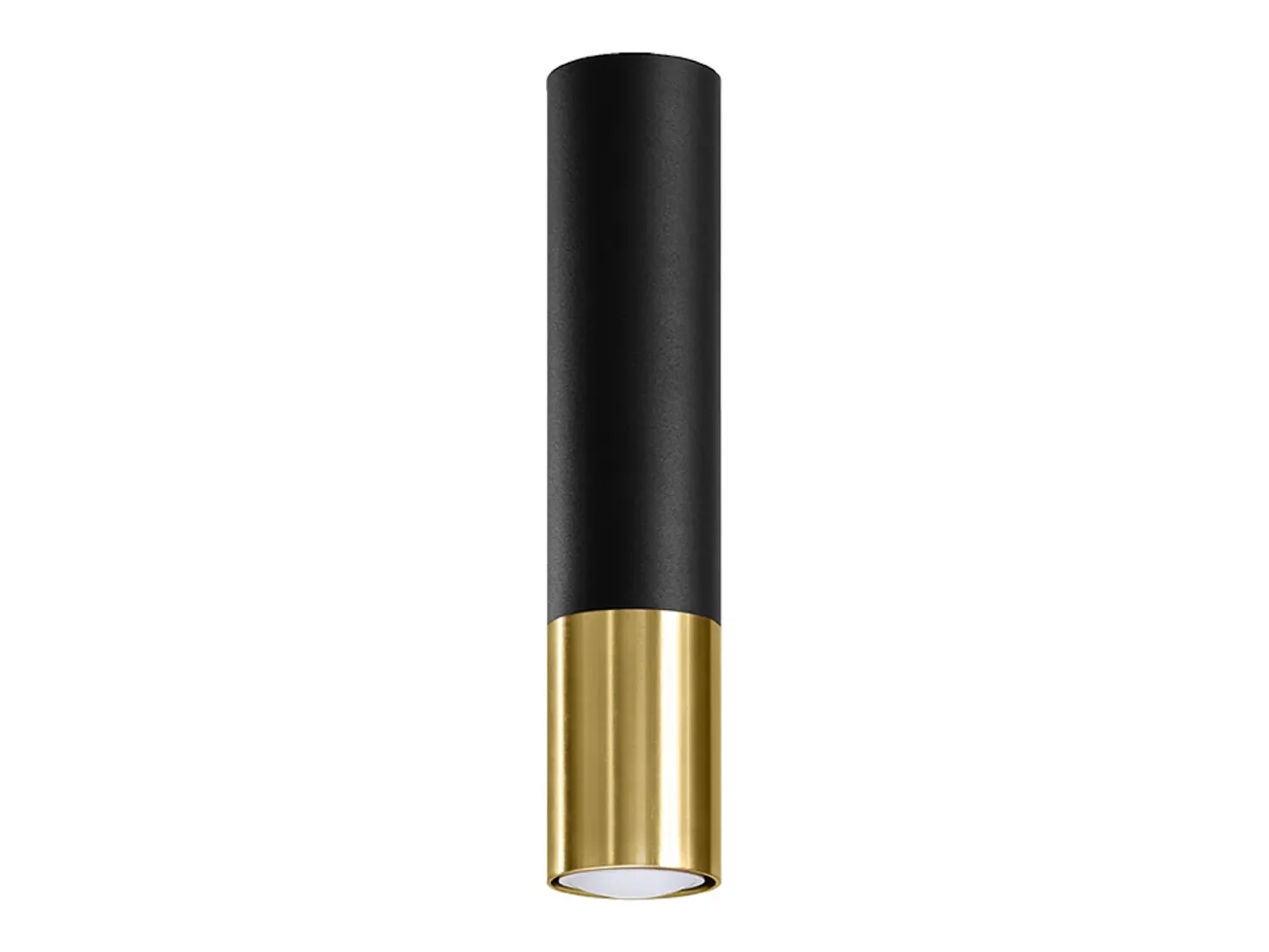 Lámparas de techo Zarpex moderno de acero - 1 fuentes luminosas 4000K - L.6 x A.29 cm - oro negro