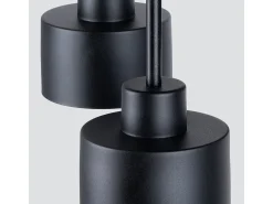 Lámparas de techo Zavros moderno de acero - 3 fuentes luminosas 3000K - L.32 x A.29 cm - negro