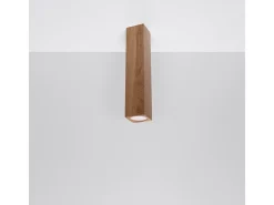 Lámparas de techo Zezu escandinavo de madera - 1 fuentes luminosas 3000K - L.6 x A.30 cm - roble
