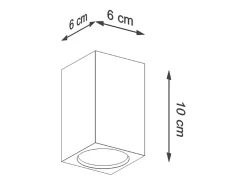Lámparas de techo Zezu escandinavo de madera - 1 fuentes luminosas 4000K - L.6 x A.10 cm - roble