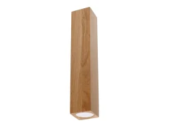Lámparas de techo Zezu escandinavo de madera - 1 fuentes luminosas 4000K - L.6 x A.30 cm - roble