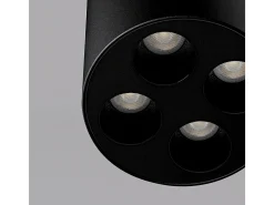Lámparas De Techo Zoe Minimalista De Aluminio - 4 Fuentes Luminosas - L.7,2 X A.8,3 Cm - Negro