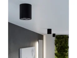 Lámparas De Techo Zoe Minimalista De Aluminio - 4 Fuentes Luminosas - L.7,2 X A.8,3 Cm - Negro