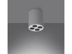 Lámparas De Techo Zoe Minimalista De Aluminio - 4 Fuentes Luminosas - L.7,2 X A.8,3 Cm - Blanco