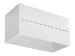 Lámparas de techo Zorbo maxi moderno de aluminio - 2 fuentes luminosas 4000K - L.20 x A.10 cm - blanco