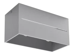 Lámparas de techo Zorbo maxi moderno de aluminio - 2 fuentes luminosas 3000K - L.20 x A.10 cm - gris