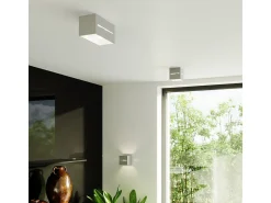 Lámparas de techo Zorbo moderno de aluminio - 1 fuentes luminosas 3000K - L.10 x A.10 cm - gris