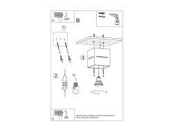 Lámparas de techo Zorbo moderno de aluminio - 1 fuentes luminosas 3000K - L.10 x A.10 cm - blanco