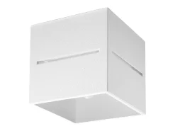 Lámparas de techo Zorbo moderno de aluminio - 1 fuentes luminosas 3000K - L.10 x A.10 cm - blanco