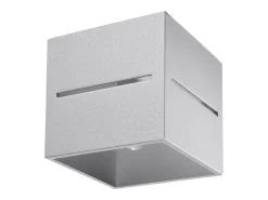 Lámparas de techo Zorbo moderno de aluminio - 1 fuentes luminosas 4000K - L.10 x A.10 cm - gris