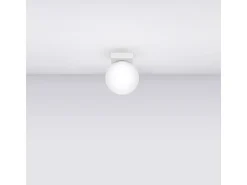 Lámparas de techo Zynfi moderno de acero/vidrio - 1 fuentes luminosas 3000K - L.12 x A.14,5 cm - blanco