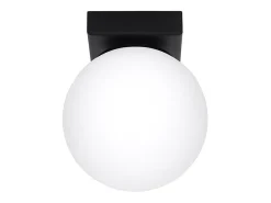 Lámparas de techo Zynfi moderno de acero/vidrio - 1 fuentes luminosas 3000K - L.12 x A.14,5 cm - negro