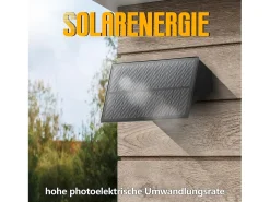 Lámparas solares NETTLIFE para exteriores - 4 apliques solares de pared para exteriores, luz blanca cálida