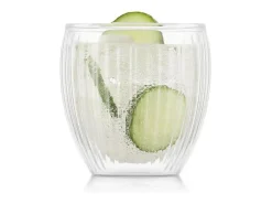 Lote 2 Vasos Doble Pared 20cl Pavina Rayados Bodum