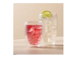 Lote 2 Vasos Doble Pared 32cl Pavina Rayados Bodum - Set 2 Vasos 12249-10