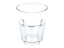 Lote de 8 vasos de agua transparentes de SAN de 29 cl
