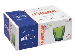 Lote de 6 Vasos Duralex Picardie Verde Jungle 25 cl
