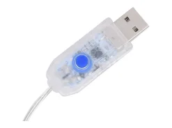 Luces estrella y luna 138 LEDs azul con control remoto