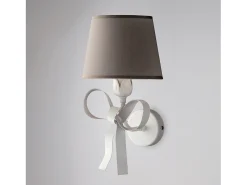 Lucy - Aplique Shabby de hierro lacado blanco 1 luz .16 - P.19 - BL184-AP1-BCO