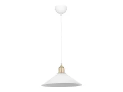 Luminaria Colgante Blanca E27 30x62 cm Portalámparas