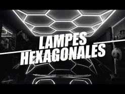 Luz LED hexagonal 14 luces y borde Detalle del coche Garaje Taller Gimnasio Panal