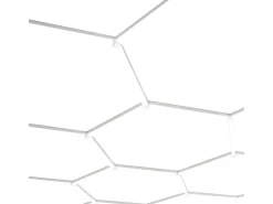 Luz LED hexagonal 10 panales y borde Detalle del coche Garaje Taller Gimnasio Panal