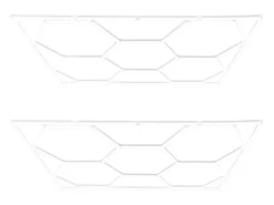 Luz LED hexagonal 10 panales y borde Detalle del coche Garaje Taller Gimnasio Panal