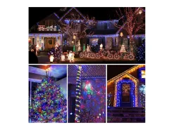 100M 600 LED Guirlande lumineuse Carnaval Mariage Extérieur Intérieur Jardin Éclairage, Multicolore