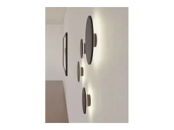 Mac Wall Corten - Aplique de pared LED de 15 W con interruptor CCT, 2700 K/3200 K/4000 K, aluminio, 360 grados - Beneito & Faure