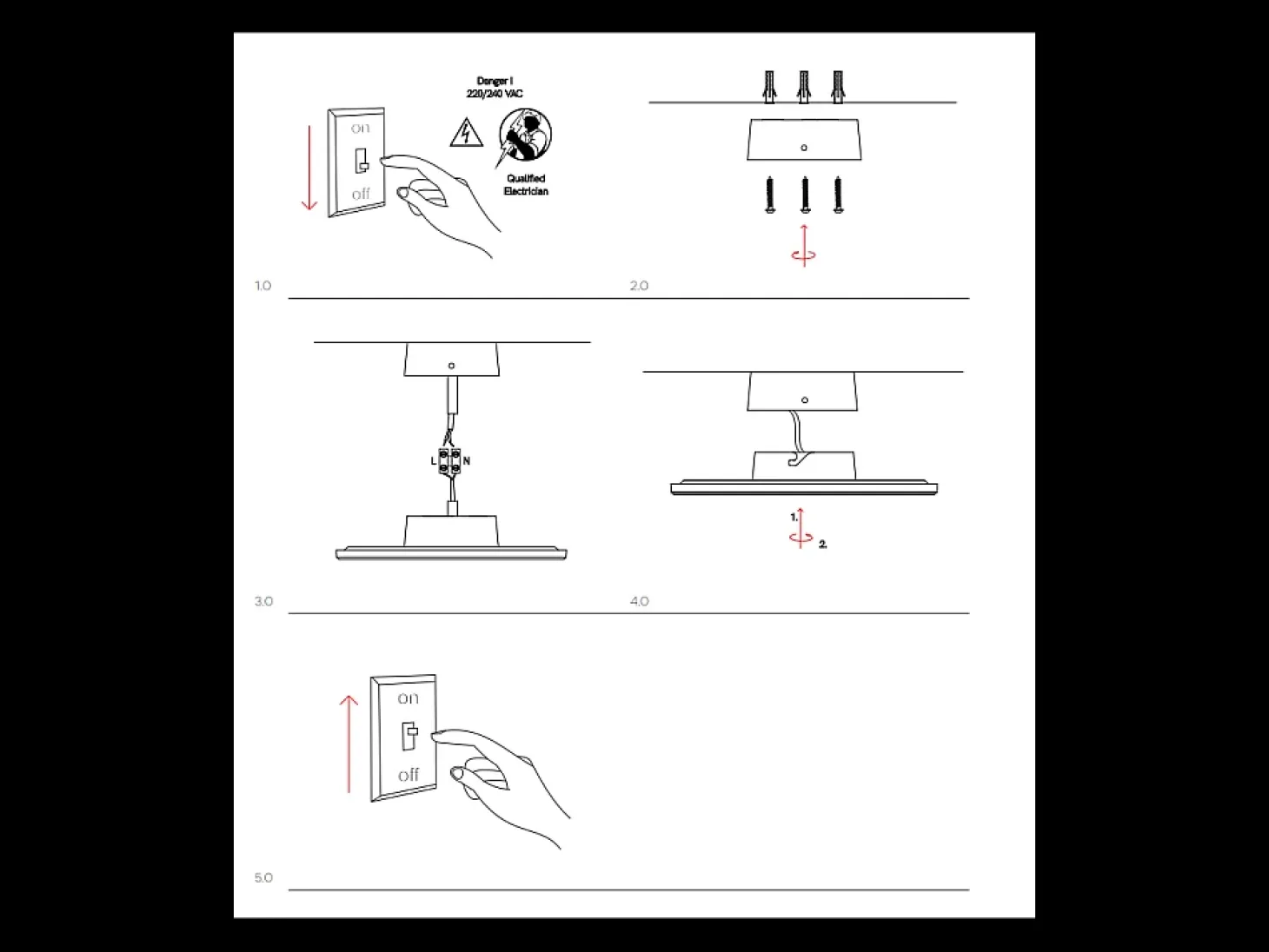 Mac Wall XL Corten - Aplique de pared LED de 20 W con interruptor CCT 2700K/3200K/4000K en aluminio, aplique de pared de 360 grados - Beneito & Faure
