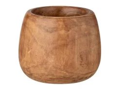 Maceta de madera de paulownia marrón 22x22x27cm