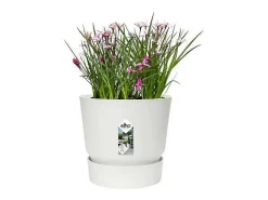Maceta exterior redonda Ø 24 x Alto 23 cm - Blanco