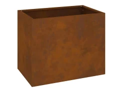 Maceta para Jardín | Jardinera | Macetero Marrón 50 x 32 x 40 cm Acero Envejecido