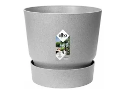 Maceta redonda 25 - Exterior Ø 24,48 x 23,31 cm - Living hormigón gris