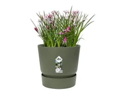 Maceta redonda 25 - Exterior Ø 24,48 x 23,31 cm - Verde hoja