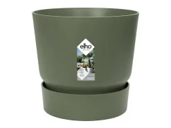 Maceta redonda 25 - Exterior Ø 24,48 x 23,31 cm - Verde hoja
