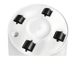 Maceta redonda con ruedas Loft Urban Ø 40 cm - Blanco