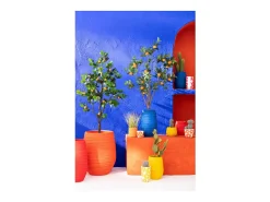Macetero de cerámica azul 22*19*40 cm