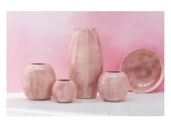Macetero de cerámica rosa 28*28*27 cm