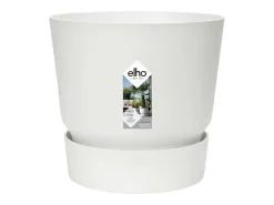 Macetero redondo 30 - Exterior Ø 29,5 x 27,8 cm - Blanco