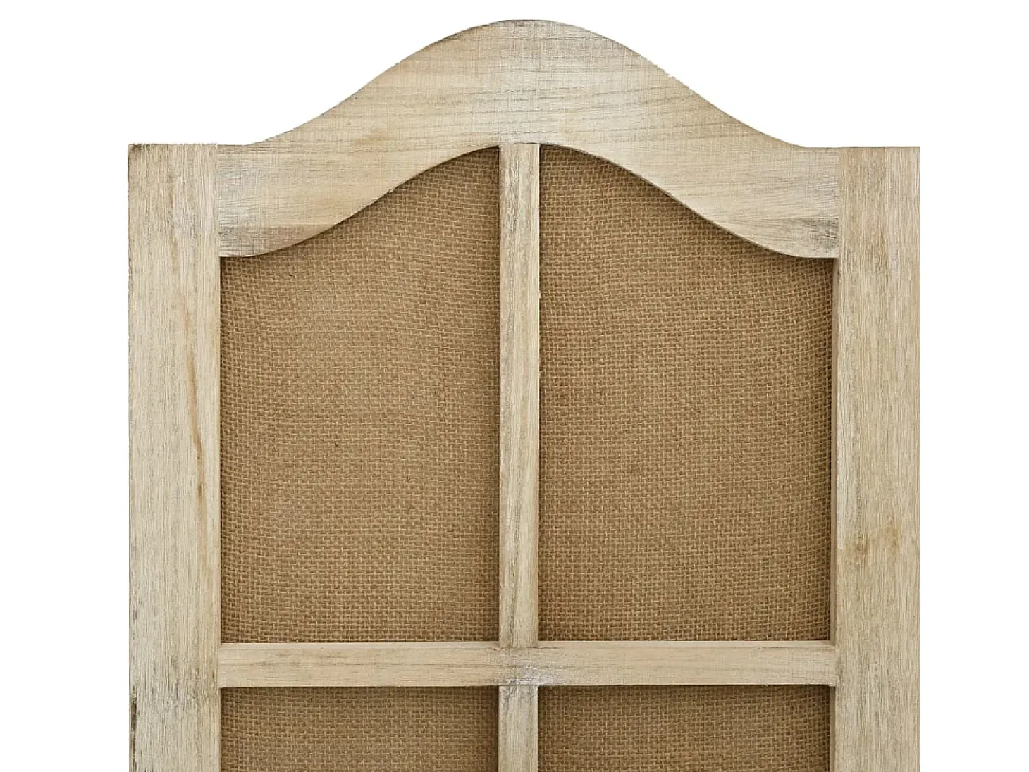 Mampara divisoria 6 paneles Marrón 214x165 cm Tela