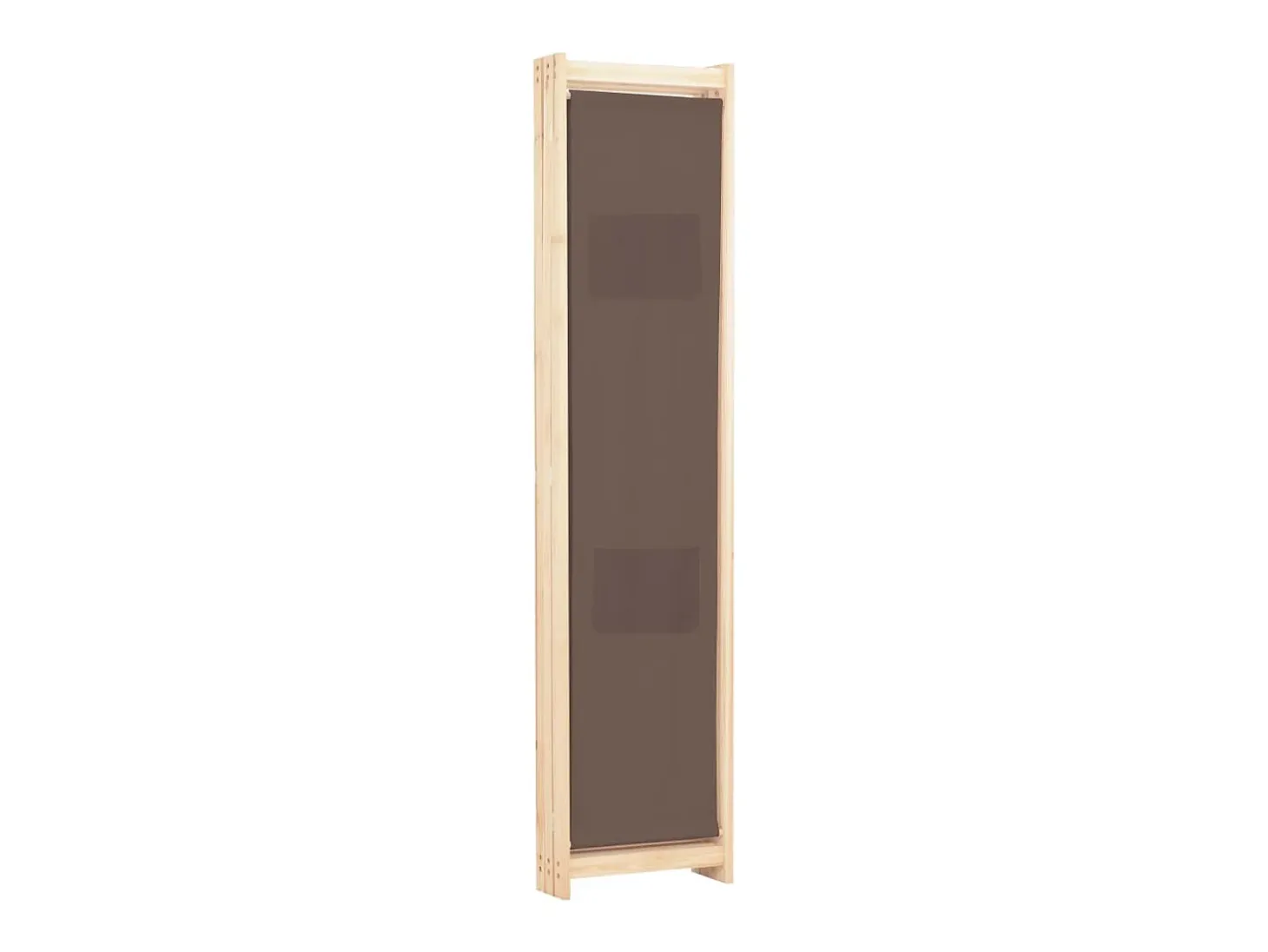 Mampara divisoria de 3 paneles Marrón 120x170x4 cm Tela