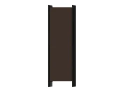Mampara divisoria de 5 paneles Marrón 250x180 cm