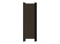 Mampara divisoria de 6 paneles Marrón 300x180 cm