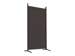 Mampara divisoria de 5 paneles Marrón 433x180 cm Tela
