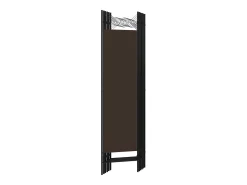 Mampara divisoria de 6 paneles Marrón 240x180 cm