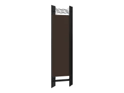 Mampara divisoria de 5 paneles Marrón 200x180 cm