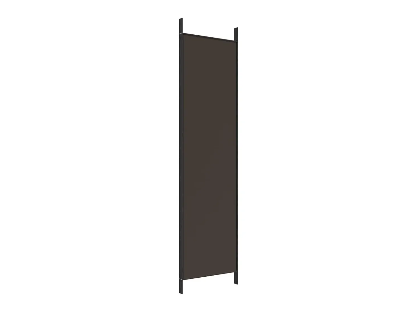 Mampara divisoria de 3 paneles Marrón 150x200 cm Tela